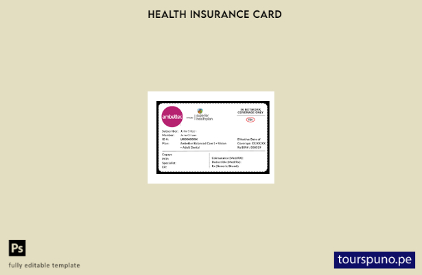 lista para imprimir plantilla de tarjeta de seguro médico de Ambetter Health de 